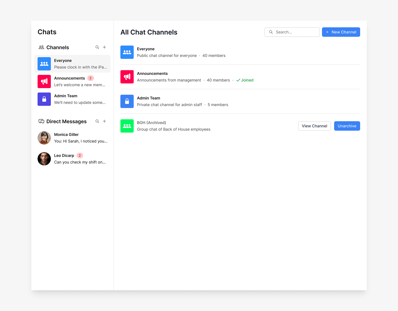 Emoji reactions on hover