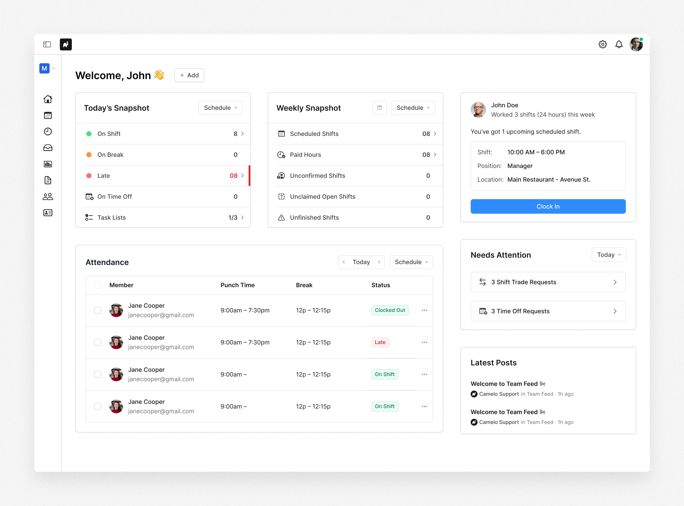 Camelo Home page redesign