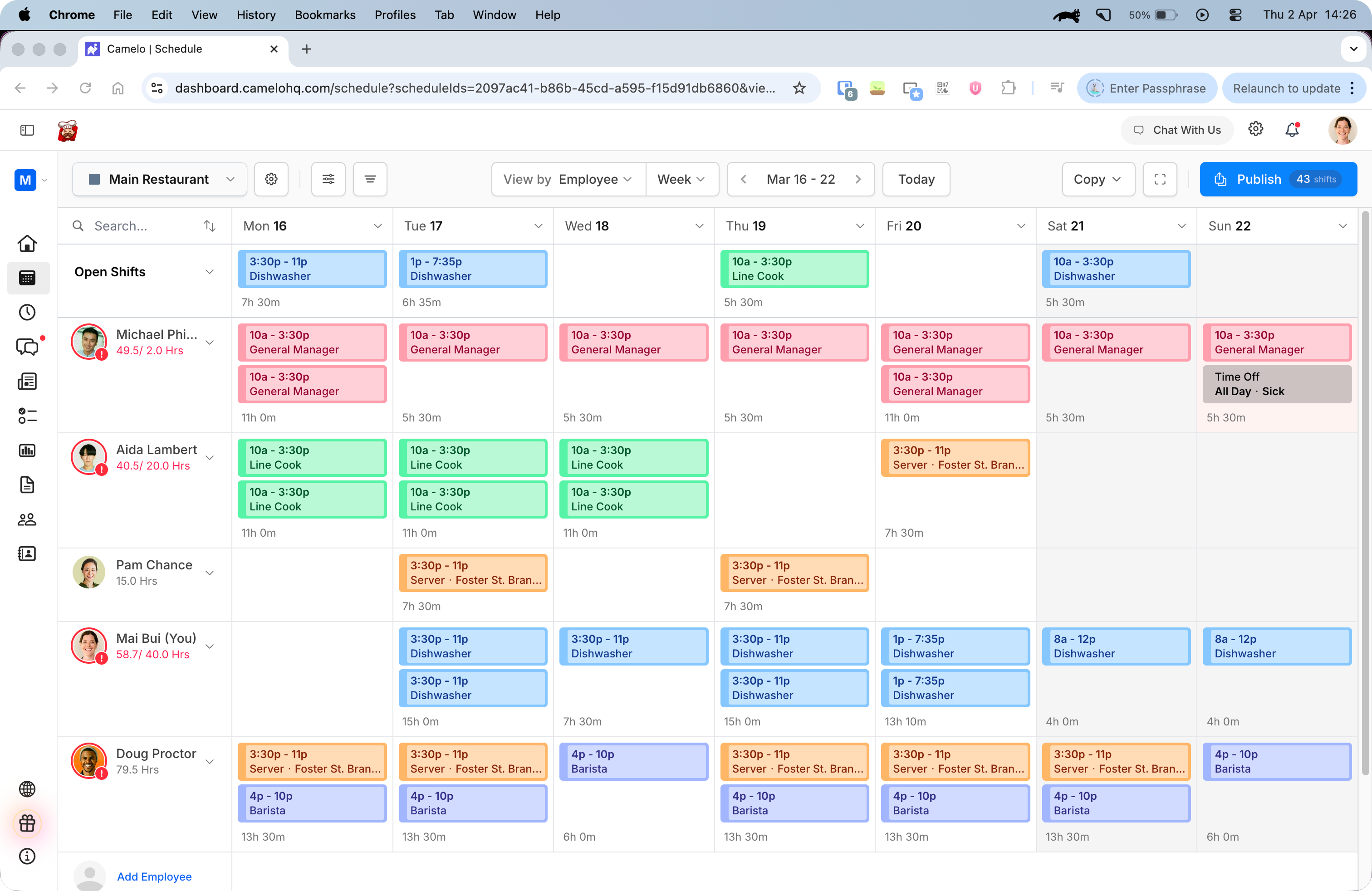no schedule warning