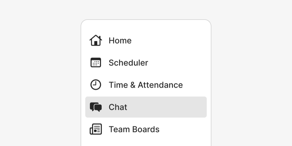 Separate pages for Chat and Team Boards